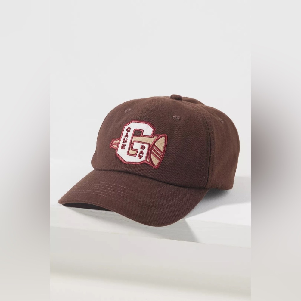 By Anthropologie Varsity Patch Baseball Cap - Picture 1 of 3